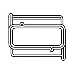 neon sign icon, neon sign line art - simple line art of neon sign, perfect for neon sign logos and icons