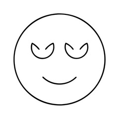 peaceful face emoji icon, peaceful face emoji line art - simple line art of peaceful face emoji, perfect for peaceful face emoji logos and icons