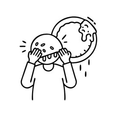 pie in the face icon, pie in the face line art - simple line art of pie in the face, perfect for pie in the face logos and icons