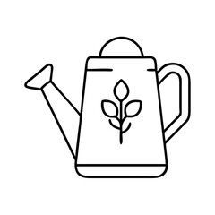 Obraz premium spring watering can icon, spring watering can line art - simple line art of spring watering can, perfect for spring watering can logos and icons
