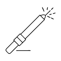 trick shock pen icon, trick shock pen line art - simple line art of trick shock pen, perfect for trick shock pen logos and icons