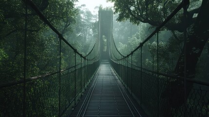 Fototapeta premium Misty forest path