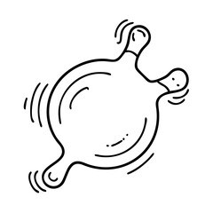 whoopee cushion icon, whoopee cushion line art - simple line art of whoopee cushion, perfect for whoopee cushion logos and icons