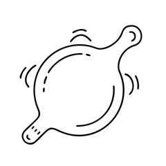 whoopee cushion icon, whoopee cushion line art - simple line art of whoopee cushion, perfect for whoopee cushion logos and icons