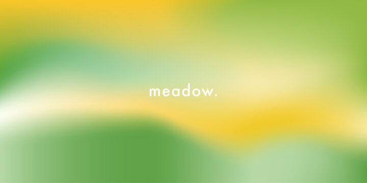 Nature green tone color gradient background. Abstract greenery environment fresh green and yellow vector banner. Blurry gradient nature landscape. Vector soft spring summer horizontal backdrop