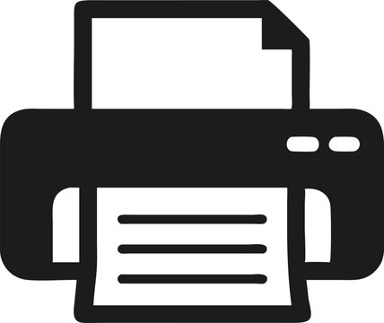 recommend clip art: printing document silhouette