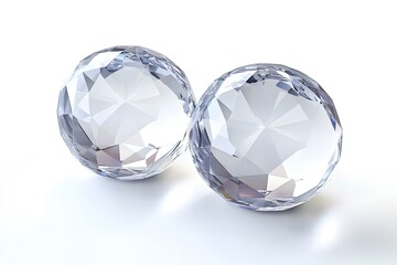 Luxury Crystal-Clear Glass Paperweight Set