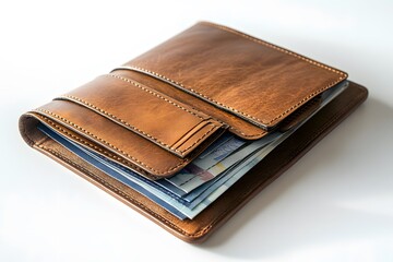 Slim Minimalist Travel Wallet with Multiple Currency Slots