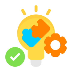 Problem Solving Together Flat Flat Icon
