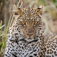 Leopard gaze
