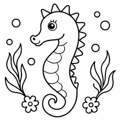 vector illustration of a cartoon fish