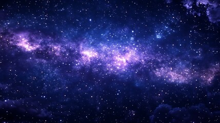 Obraz premium A dreamlike place where stars shine nearby, lighting up the night just above your head.