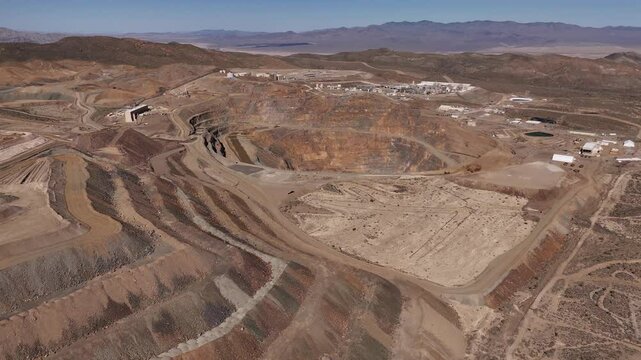 Above ground rare earth mine. Located in California. 