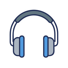 Headphones Audio Device Icon Representing Sound Playback and Personal Audio Experience