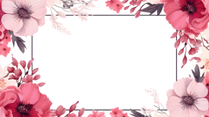 Elegant Square Card Template with Decorative Border or Frame for Professional Use