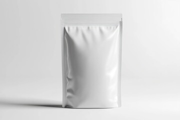 Another 3D render of a pet food packaging pouch mockup, showcasing a matte texture against a white background for a sleek look.