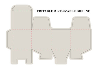  Auto lock, Snap lock, Cube box cut Template,Square Box Die cut