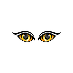 pair of colored eyes icon