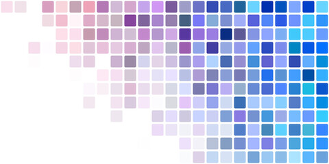 Colorful Mosaic Pattern with Pixelated Squares for Abstract Background