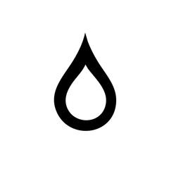 A clean vector icon design of a water drop