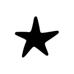 A minimalist vector icon of a sparkling star
