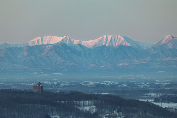 日高山脈と十勝平野