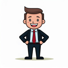 funny cartoon businessman