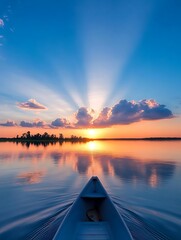 Sunrise Kayak on Calm Lake