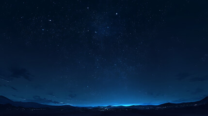 Fototapeta premium Endless Journey into a Starry Night: A Celestial Tapestry of Mystery and Tranquility