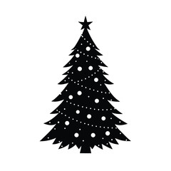 Obraz premium christmas tree vector illustration