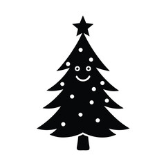 Obraz premium christmas tree vector illustration