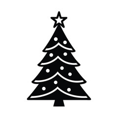 Obraz premium christmas tree vector illustration