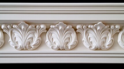White decorative molding trim for walls ceilings and furniture design ideas and installation services