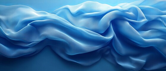 Obraz premium Textured Blue Wall With Geometric Designs Creating a Modern Aesthetic in a Minimalist Interior Space