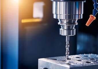 Milling machine, metal machining, aluminum and steel