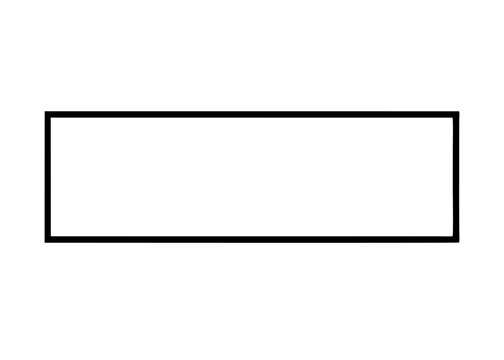 Minimalist Rectangle: A clean, simple black rectangle on a backdrop that emphasizes simplicity, perfect for design and visual projects. 