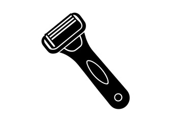 Obraz premium Razor: Sleek, minimalist illustration of a razor. Symbol of grooming and hygiene.