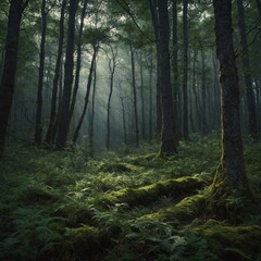 Fototapeta premium A magical forest has one rule: listen for the cuckoo.