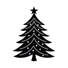 Obraz premium christmas tree vector illustration