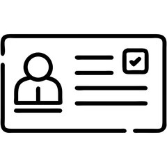 Business Card Design Template with Profile Image  