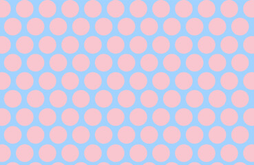 Pink dots pattern with blue background