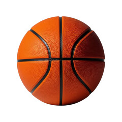 Fototapeta premium A classic orange basketball ready for the game, perfectly textured and brightly lit against a transparent background