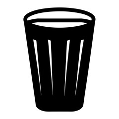 chai latte black silhouette icon - of a soft drinks chai latte simple vector art