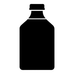 cold brew bottle black silhouette icon - of a soft drinks cold brew bottle simple vector art