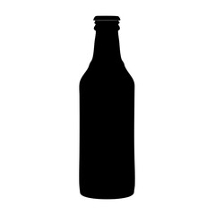 cold brew bottle black silhouette icon - of a soft drinks cold brew bottle simple vector art