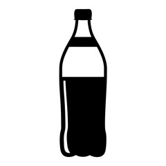 cold brew bottle black silhouette icon - of a soft drinks cold brew bottle simple vector art