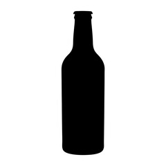 cold brew bottle black silhouette icon - of a soft drinks cold brew bottle simple vector art