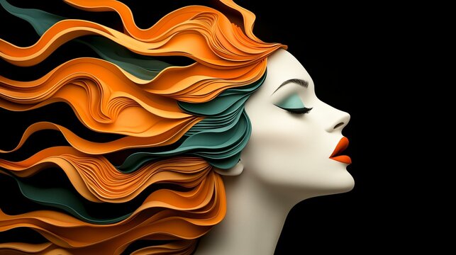 Swirling bold elements mixed with performance style to express courage and energetic presence.