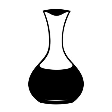 black wine decanter silhouette clip art preview