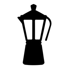espresso machine black silhouette icon - of a soft drinks espresso machine simple vector art